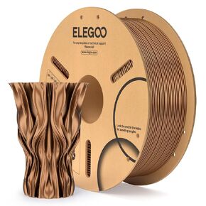 ELEGOO PLA Filament 1.75mm Beige 1KG, 3D Printer Filament Dimensional Accuracy +/- 0.02mm, 1kg Cardboard Spool(2.2lbs) 3D Printing Filament Fits for Most FDM 3D Printers