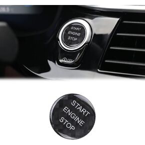 SUNJIKA Compatible with Carbon Fiber Center Console Multimedia Knob Button Driving Mode Trim Sticker Interior Accessories for BMW 5 Series G30 G38 2018 2019 2020 2021 Black 1PCS