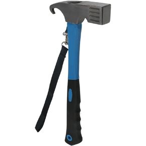 Camping Hammer Heavy Duty with Tent Stake Remover 11.6 Inch Steel Tent Hammer for Hiking Kit (Orange)
