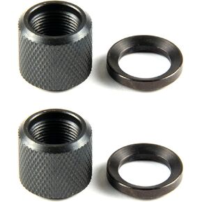 TACFUN 2PACK All Steel Thread Protector 1/2-28 TPI w/Crush Wahser