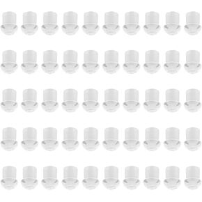in Ear Acoustic Coil Tube Earpiece Tips Replacement for Two Way Radio Walkie Talkie Headset (White,Large,50Pack)