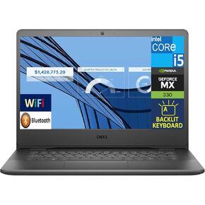 Dell Vostro 3400 14.0" HD Business Laptop (4-Core Intel i5-1135G7, 64GB RAM, 1TB PCIe SSD + 1TB HDD, GeForce MX330, Backlit KB, AC WiFi, Bluetooth, Webcam, SD Reader, USB 3.1, Win 11 Pro)