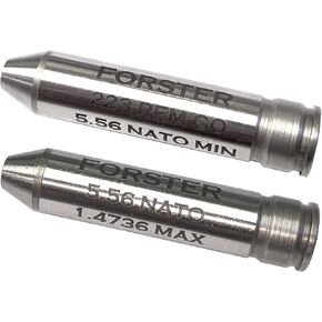 Forster Products 5.56 NATO MIN and MAX Headspace Gage Set
