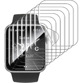 5Pcs Hydrogel Screen Protector for Apple Watch Series 9/8 / 7 41mm Smartwatch Soft HD Clear TPU Film Touch Sensitive, Self-Healing, Anti-Scratch, Ultra-Thin, Easy Installation