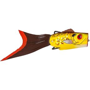 Strike King Lures, KVD Pipsqueak Popping Perch Lure, 5" Length, 3/8 oz, Floating Depth, Celico Perch Package of 1