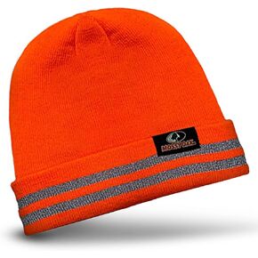 Reflective Rib Knitted Womens & Mens Hats - Warm and Cozy Beanie Hat - Unisex Winter Hat