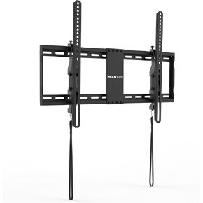 Mount-It! Tilting TV Wall Mount Bracket for 42-80 Inch TVs | Universal TV Mount with Low Profile Design, Supports 110 lbs | Quick Release Lock | Fits 16" & 24" Studs | Max VESA 600x400mm