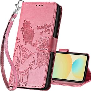 حافظة محفظة لهاتف Samsung Galaxy S24 FE، غطاء قابل للطي مع ميزة حامل للنساء والرجال، حافظة هاتف من جلد البولي يوريثان مناسبة لهاتف Samsung Galaxy S24 FE مقاس 6.7 بوصة [فراشة زرقاء] in Kuwait