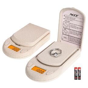 Digital Mini Scale, Pocket Scales, 0.01g x 200g, Food Scale with LCD Backlit, Gram and oz 6 Units, Tare, Accurate Jewellery Scales (Battery Included)