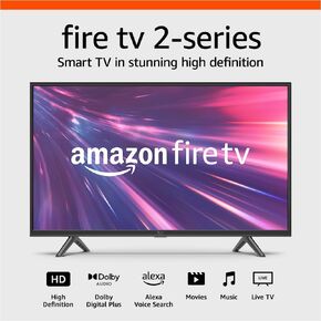 Certified Refurbished Amazon Fire TV 40" 2-Series (newest model), HD smart TV with Fire TV Alexa Voice Remote, stream live TV without cable