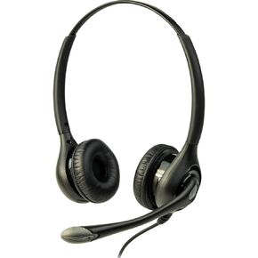 Listen Technologies LA-453 ListenTALK Headset 3 Over Head Dual with Built-in Boom Microphone, Black and Gray, Over-The-Head Fit for Comfortable and Secure Wear, Unmatched Audio Performance