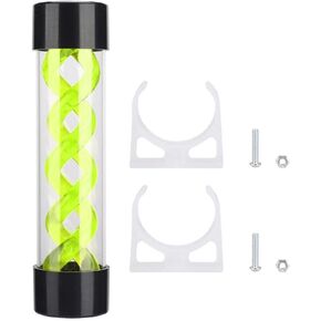 Zopsc 200mm Fast Cooling Water Cylinder Water Cooling with G1/4 Thread, Heat Exchanger Water Cooling Reservoir Radiator for PC Computer Water Cooling Radiator(Green)