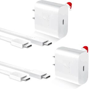 45W USB-C Power Supply Cord Fast Charger for New MacBook Air 13 12 inch Retina 2022/2021/2020/2019 2018 M1 A2337 A2179 A1932 A1534, for iPad Pro 12.9 Gen 4/3, Air 4th 5th,Mini 6th,30W USB C to C Cable