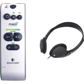 Bellman Audio Maxi BE2020 Wireless Personal Hearing Amplifier with 71dB Amplification - INCLUDES - Headphones