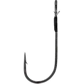 Hayabusa FPP Straight Shank Worm Hook with Monofilament Bait Keeper - 4/0 3pk