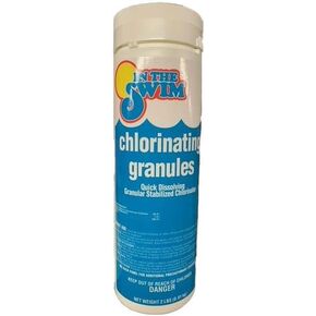 In The Swim Sodium Dichlor Chlorine Shock Granules for Sanitizing Swimming Pools – Fast Dissolving, pH Balanced Sanitizer - 56% Available Chlorine, 99% Sodium-Dichlor – 25 Pound