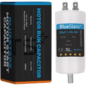 120uf CBB60 250 Volt Dual Round Capacitor Replacement Part by BlueStars - Exact Fit for Start-up of AC Motors with Frequency of 50Hz/60Hz