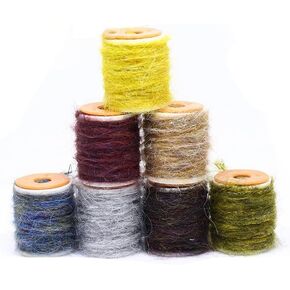 Pack of 3 Dirty Bug Yarn Fly Tying Glittering String Material DIY Fly Fishing Tying Materials