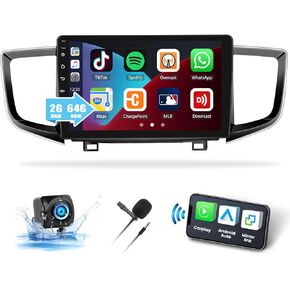 UNITOPSCI 2G+64G Android 13 راديو السيارة لهوندا بايلوت 2016-2019 مع CarPlay Android Auto، 10.1 بوصة IPS تعمل باللمس بلوتوث ستيريو سيارة مع GPS/WiFi/HiFi، FM/RDS، USB/كاميرا احتياطية/SWC/MIC in Kuwait