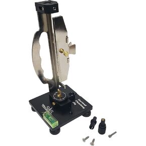 Southland Archery Supply SAS Fletching Jigs Vertical with Straight Clamp for Arrow Vanes Feathers (Silver)