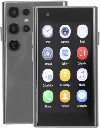 Compact Mini Smartphone 3.0 Inch 2GB 16GB ROM 3G Pocket Cell Phone with 0.3MP Front Camera and 2MP Rear Camera for8.1 (Black) in Saudi Arabia