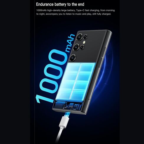 Compact Mini Smartphone 3.0 Inch 2GB 16GB ROM 3G Pocket Cell Phone with 0.3MP Front Camera and 2MP Rear Camera for8.1 (Black) in Saudi Arabia