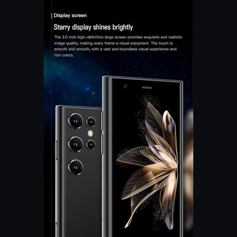 Compact Mini Smartphone 3.0 Inch 2GB 16GB ROM 3G Pocket Cell Phone with 0.3MP Front Camera and 2MP Rear Camera for8.1 (Black) in Saudi Arabia