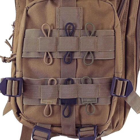 Tactical Gear Holder Clip Molle Web Dominator Elastic Strings Buckle 10pcs for Tactical Backpacks Molle Bags in Saudi Arabia