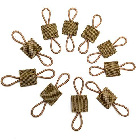 Tactical Gear Holder Clip Molle Web Dominator Elastic Strings Buckle 10pcs for Tactical Backpacks Molle Bags in Saudi Arabia