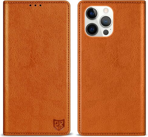 ZZXX for iPhone 15 Pro Max Wallet Case with [RFID Blocking] Card Slot Stand Strong Magnetic Leather Flip Fold Protective Phone Case for iPhone 15 Pro Max Case Wallet(Brown-6.7 inch) in Saudi Arabia