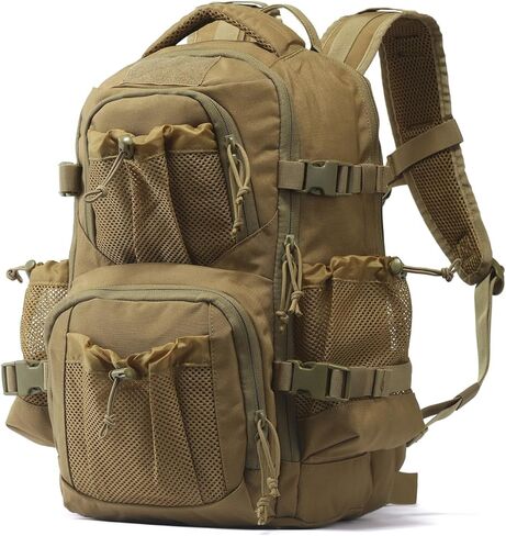 GZ XINXING Military Tactical Backpack 3 Day Assault Pack Molle Tactical Backpack Waterproof For Travel Camping Hiking Outdoor Sports Backpack Daypack(khaki) in Saudi Arabia