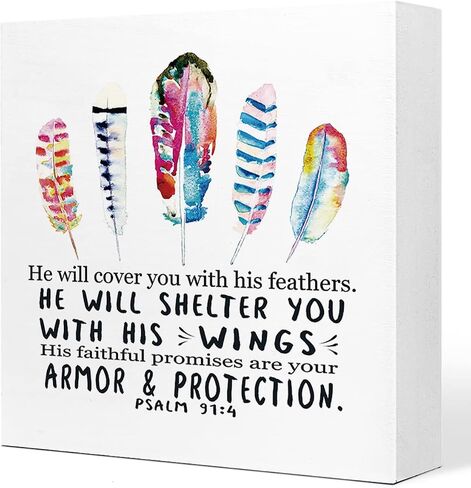 Proverbs 31:25 She is Clothed in Strength and Dignity Floral Wooden Sign Desk Decor,Bible Verse Wood Block Sign Desk Decorations for Christian Home Bedroom Girls Room Office Shelf Table Decor in Saudi Arabia