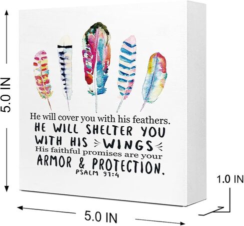 Proverbs 31:25 She is Clothed in Strength and Dignity Floral Wooden Sign Desk Decor,Bible Verse Wood Block Sign Desk Decorations for Christian Home Bedroom Girls Room Office Shelf Table Decor in Saudi Arabia