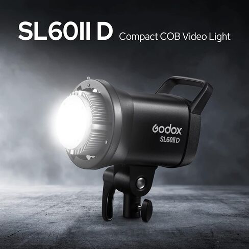 Godox SL60 SL60IID 70W LED فيديو ضوء، CRI96+ TLCI97+ 5600±200K، مدمج 8 تأثيرات FX، التطبيق/جهاز التحكم عن بعد لضبط السطوع، مصباح LED للتركيب على Bowens لتسجيل الفيديو والتصوير في الهواء الطلق in Saudi Arabia