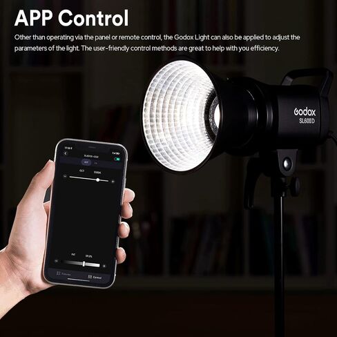 Godox SL60 SL60IID 70W LED فيديو ضوء، CRI96+ TLCI97+ 5600±200K، مدمج 8 تأثيرات FX، التطبيق/جهاز التحكم عن بعد لضبط السطوع، مصباح LED للتركيب على Bowens لتسجيل الفيديو والتصوير في الهواء الطلق in Saudi Arabia