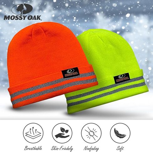 قبعات نسائية ورجالية محبوكة بضلع عاكس - قبعة صغيرة دافئة ومريحة - قبعة شتوية للجنسين in Kuwait