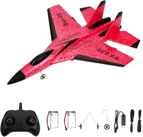 طائرة GoolRC FX620 RC، طائرة تحكم عن بعد 2.4 جيجا هرتز، طائرة RC بقناتين، نموذج طائرة شراعية SU-35 RC مع جيروسكوب ثلاثي المحاور، ألعاب طيران خارجية للأطفال والكبار (أصفر) in Saudi Arabia