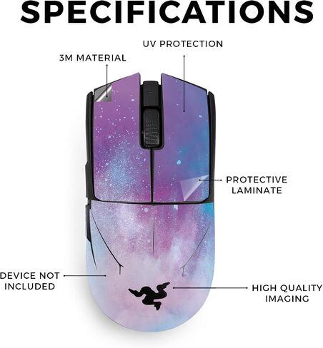 Glossy Glitter Mouse Skin Compatible with Razer Viper V3 Pro - Paint Drip - Premium 3M Vinyl Protective Wrap Decal Cover - Easy to Apply | Crafted in The USA by MightySkins in Saudi Arabia