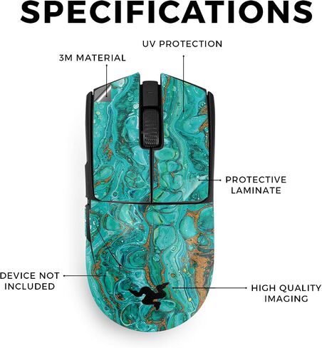 Glossy Glitter Mouse Skin Compatible with Razer Viper V3 Pro - Paint Drip - Premium 3M Vinyl Protective Wrap Decal Cover - Easy to Apply | Crafted in The USA by MightySkins in Saudi Arabia