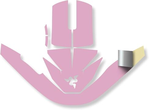 Mouse Skin Compatible with Razer Viper V3 Pro - Solid Pink - Premium 3M Vinyl Protective Wrap Decal Cover - Easy to Apply | Crafted in The USA by MightySkins in Saudi Arabia