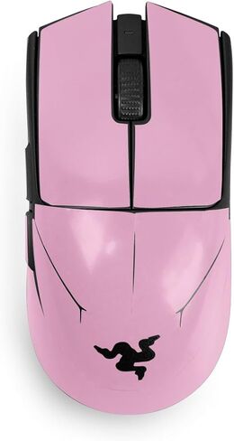 Mouse Skin Compatible with Razer Viper V3 Pro - Solid Pink - Premium 3M Vinyl Protective Wrap Decal Cover - Easy to Apply | Crafted in The USA by MightySkins in Saudi Arabia