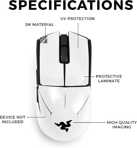 Mouse Skin Compatible with Razer Viper V3 Pro - Solid Pink - Premium 3M Vinyl Protective Wrap Decal Cover - Easy to Apply | Crafted in The USA by MightySkins in Saudi Arabia