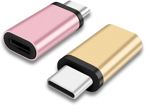 لمحول Lightning أنثى إلى USB C ذكر - 2 حزمة 3.0 موصل شاحن USB من النوع C متوافق مع iPhone 15/15 Pro/15 Pro Max/15 Plus iPad Air Google Pixel شحن نقل البيانات in Kuwait