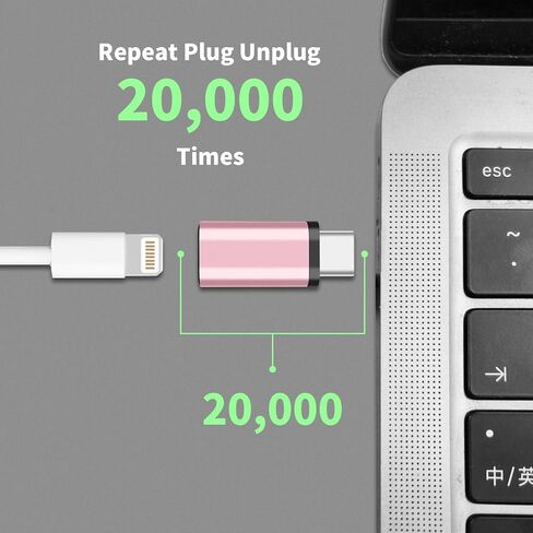 لمحول Lightning أنثى إلى USB C ذكر - 2 حزمة 3.0 موصل شاحن USB من النوع C متوافق مع iPhone 15/15 Pro/15 Pro Max/15 Plus iPad Air Google Pixel شحن نقل البيانات in Kuwait
