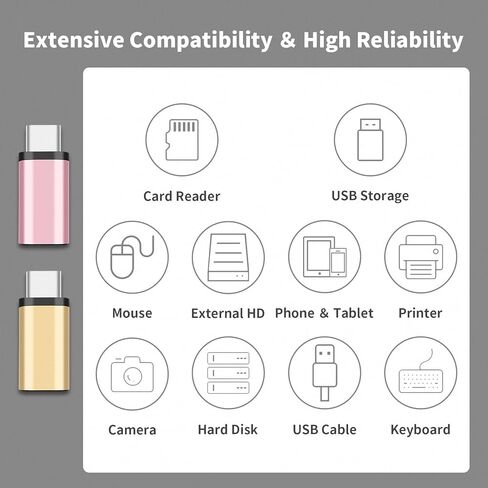 لمحول Lightning أنثى إلى USB C ذكر - 2 حزمة 3.0 موصل شاحن USB من النوع C متوافق مع iPhone 15/15 Pro/15 Pro Max/15 Plus iPad Air Google Pixel شحن نقل البيانات in Kuwait