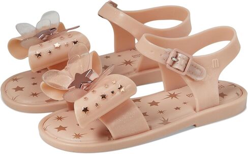 Mini Melissa Girls Mar Sandal Star I (طفل صغير)، أزرق معدني، 12 in Kuwait