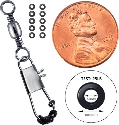 حلقات دكتور فيش تيبت لصيد السمك الطائر موصل الخط من الفولاذ المقاوم للصدأ صلب خفيف الوزن ومنخفض سمك السلمون المرقط في المياه العذبة 2 مم 2.5 مم in Kuwait