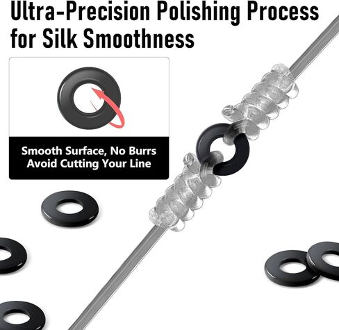 حلقات دكتور فيش تيبت لصيد السمك الطائر موصل الخط من الفولاذ المقاوم للصدأ صلب خفيف الوزن ومنخفض سمك السلمون المرقط في المياه العذبة 2 مم 2.5 مم in Kuwait