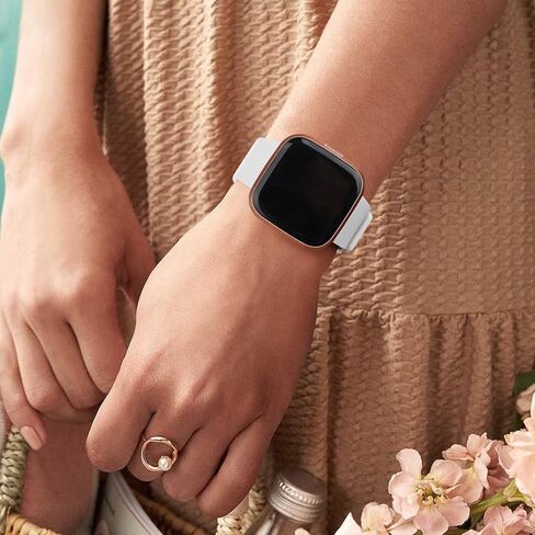 6 Pack Bands for Fitbit Versa 2 Bands/Fitbit Versa Bands/Versa Lite/Versa SE, Classic Soft Sport Replacement Wristbands for Fitbit Versa 2 Smart Watch Women Men in Kuwait