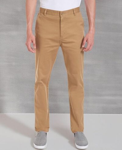 Nautica Young Men's Uniform Flat Front Stretch Twill Pant in Saudi Arabia